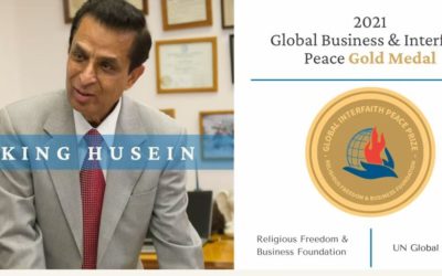 King Husein | 2021 Global Business & Interfaith Peace Gold Metal Award Winner